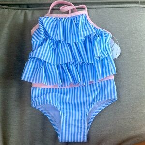NWT 2 piece baby seersucker bathing suit
